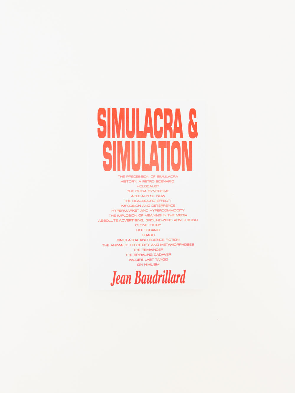 SIMULACRA & SIMULATION (2nd Ed.)