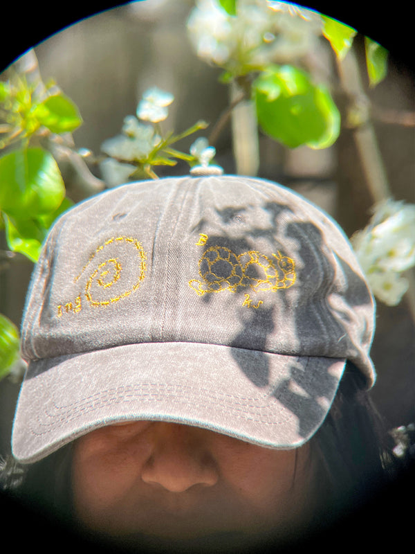 Inga Books Hat 🐜🐛 Medium Wash Brown