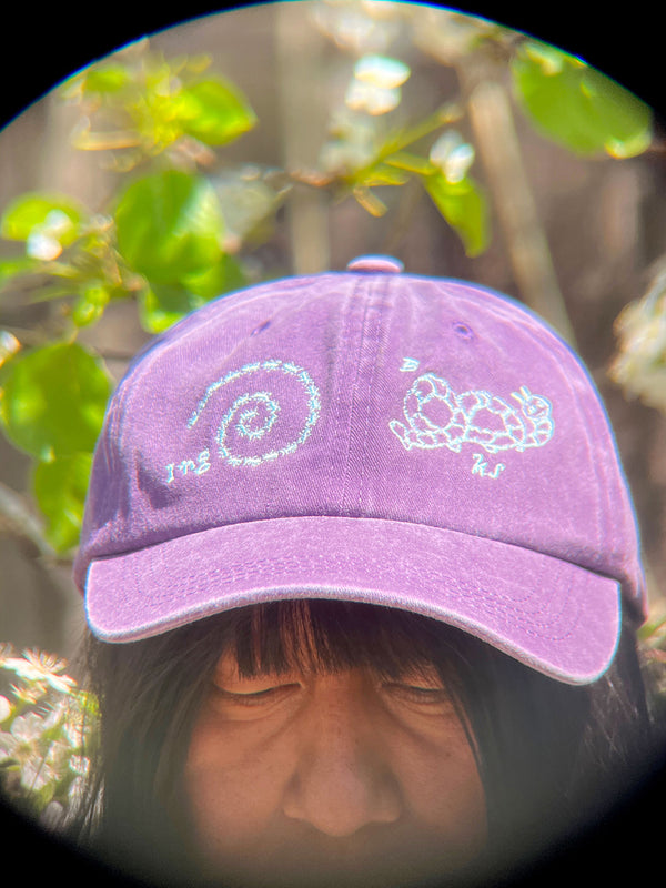 Inga Books Hat 🐜🐛 Medium Wash Purple