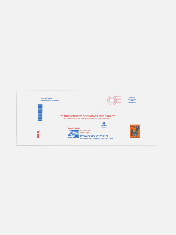 Time-sensitive documents enclosed by Oswaldo García