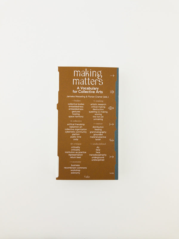 Making Matters: A Vocabulary for Collective Arts