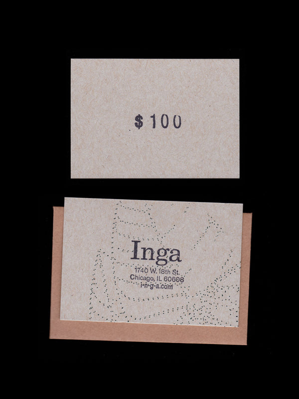 Inga Gift Card ($100)