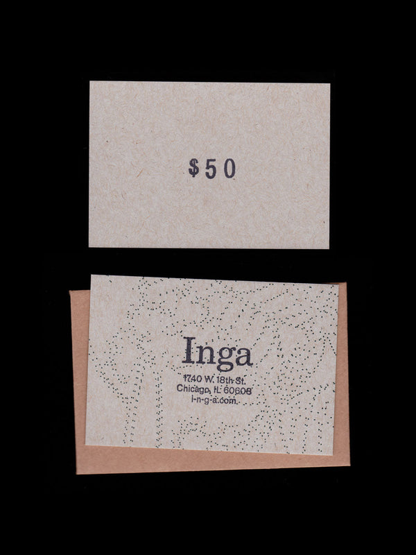 Inga Gift Card ($50)